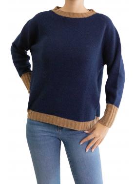 Maglioncino con bordi a contrasto 